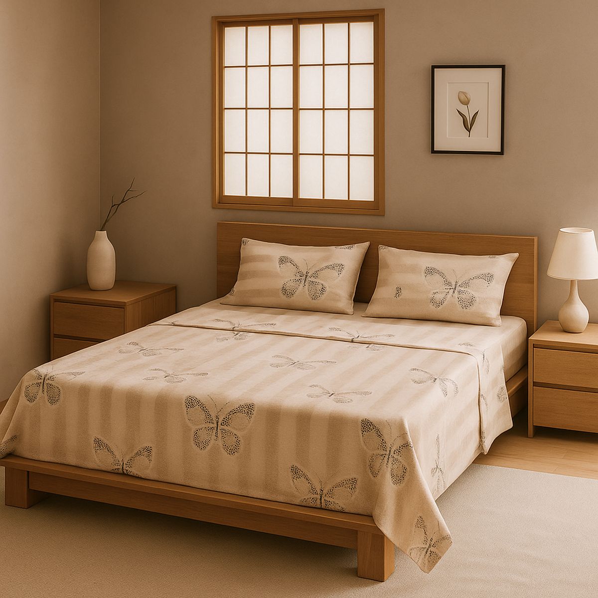 ARMONIA - Sábanas clásicas KING 2½ P diseño 770 144 hilos