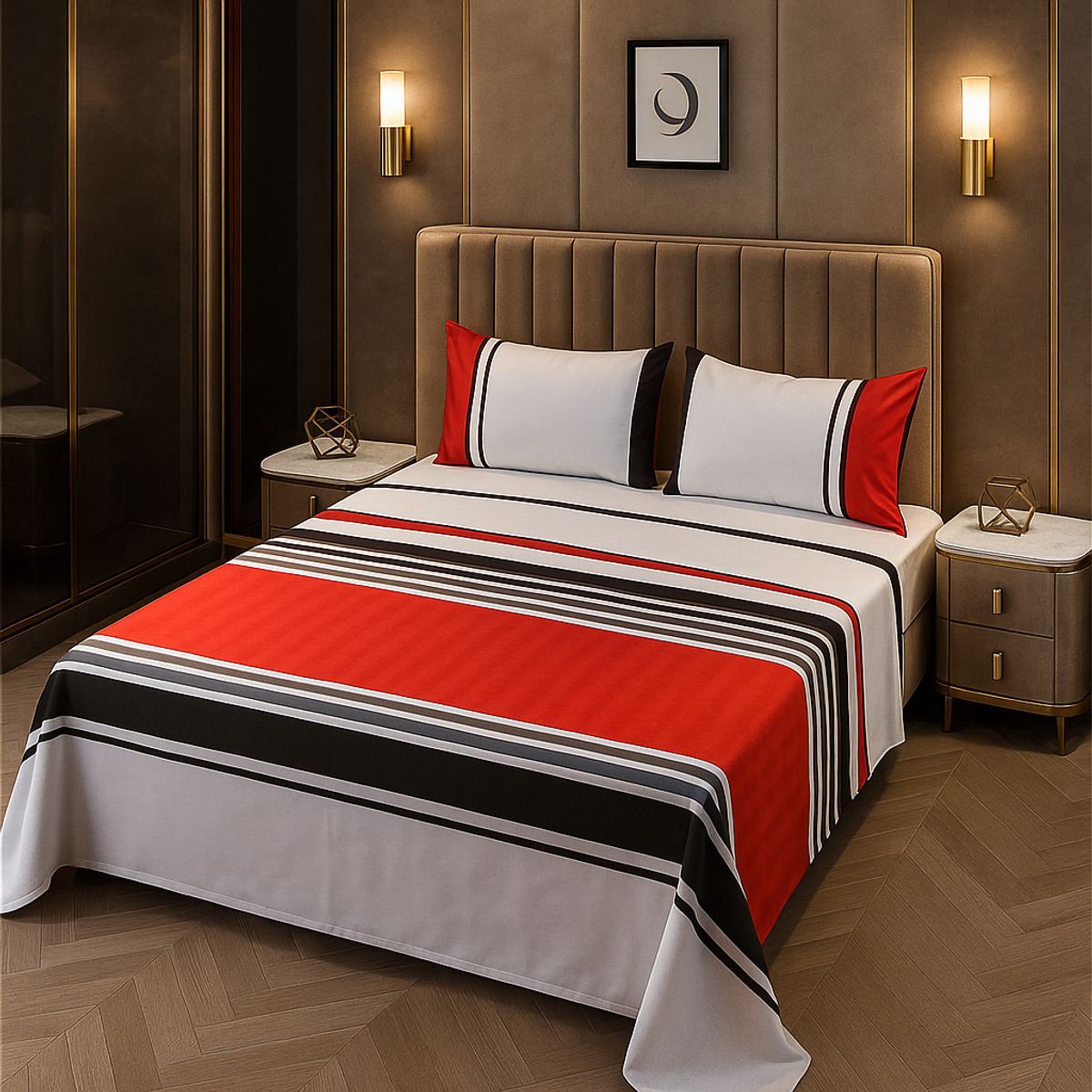 ARMONIA - Sábanas clásicas KING 2½ P formato 762 144 hilos