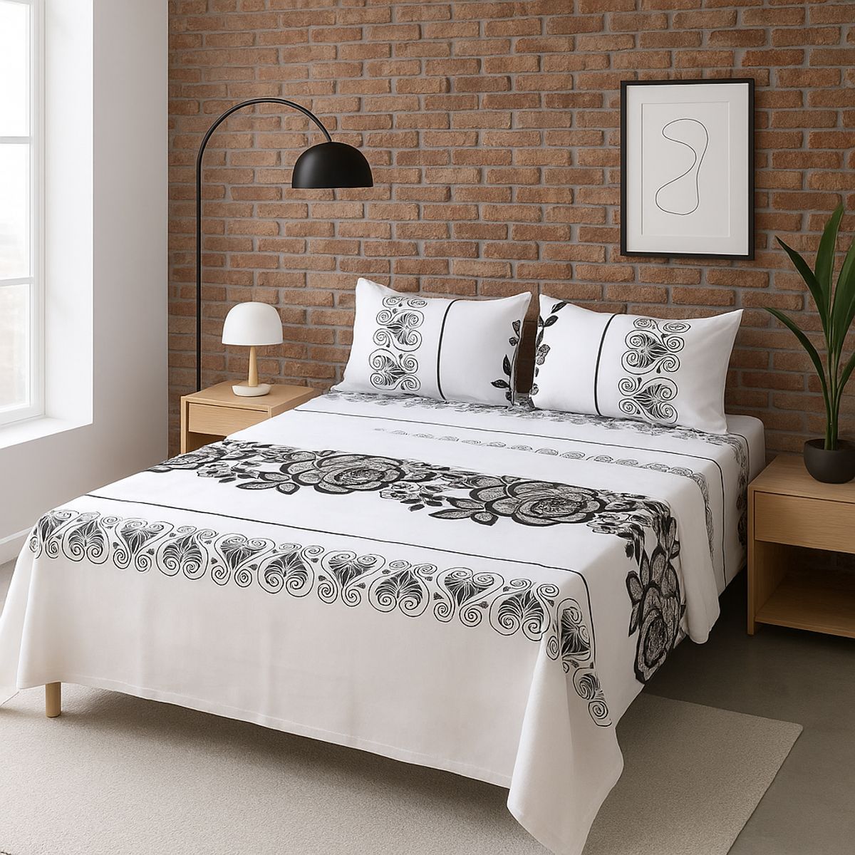 ARMONIA - Juego de sábanas KING 2½ P 144 hilos clásicas edición 769