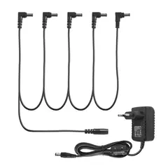 EPIC - Cable Pulpo C/fuente De Poder 5 Pedales Negro