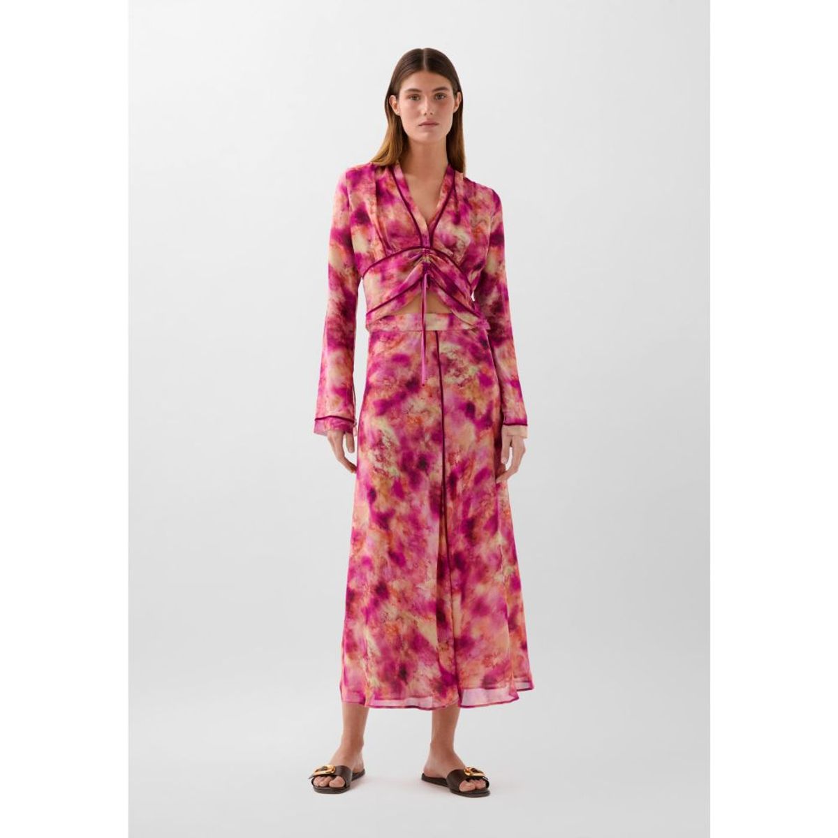 SCALPERS - FALDA ESTAMPADA TIE DYE