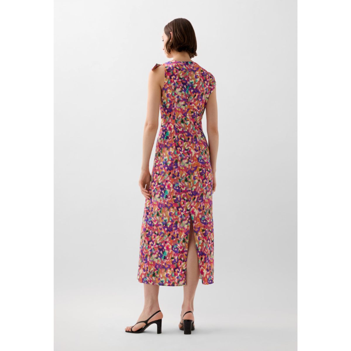 SCALPERS - VESTIDO MIDI DETALLE ESCOTE