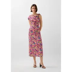 SCALPERS - VESTIDO MIDI DETALLE ESCOTE