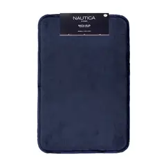 NAUTICA - Alfombra de Baño Home flannel 50x80cm absorbente azul marino