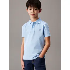 CALVIN KLEIN - Polo Niño Essential Celeste