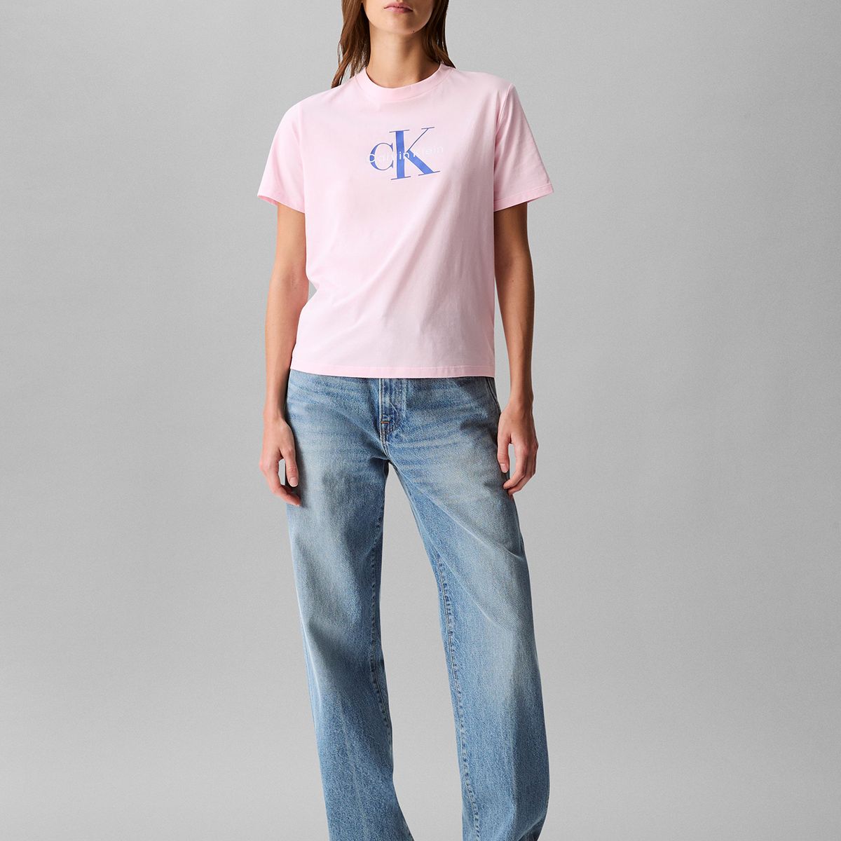 CALVIN KLEIN - Polera Classic Monogram Hero Rosado Calvin Klein