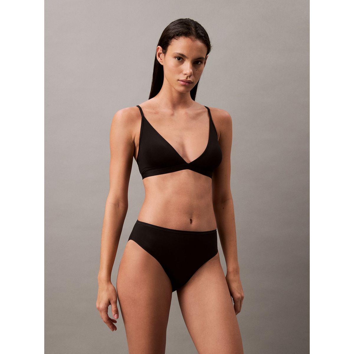 CALVIN KLEIN - Sostén Triángulo Body Natural Negro Calvin Klein