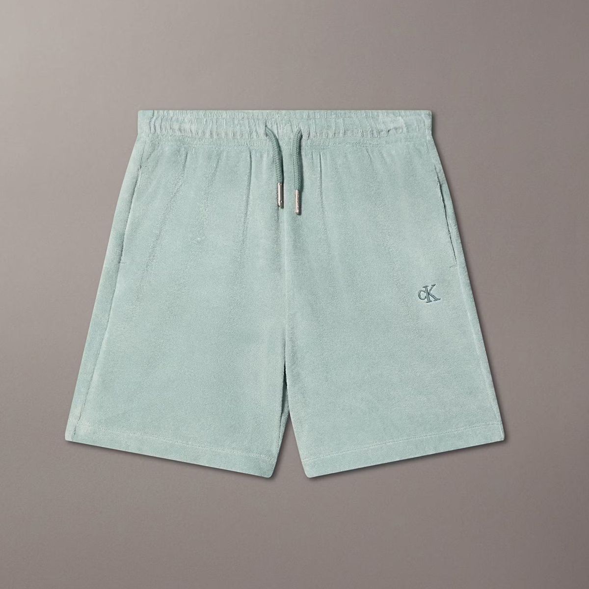 CALVIN KLEIN - Short Niño Towelling Texture Verde Calvin Klein
