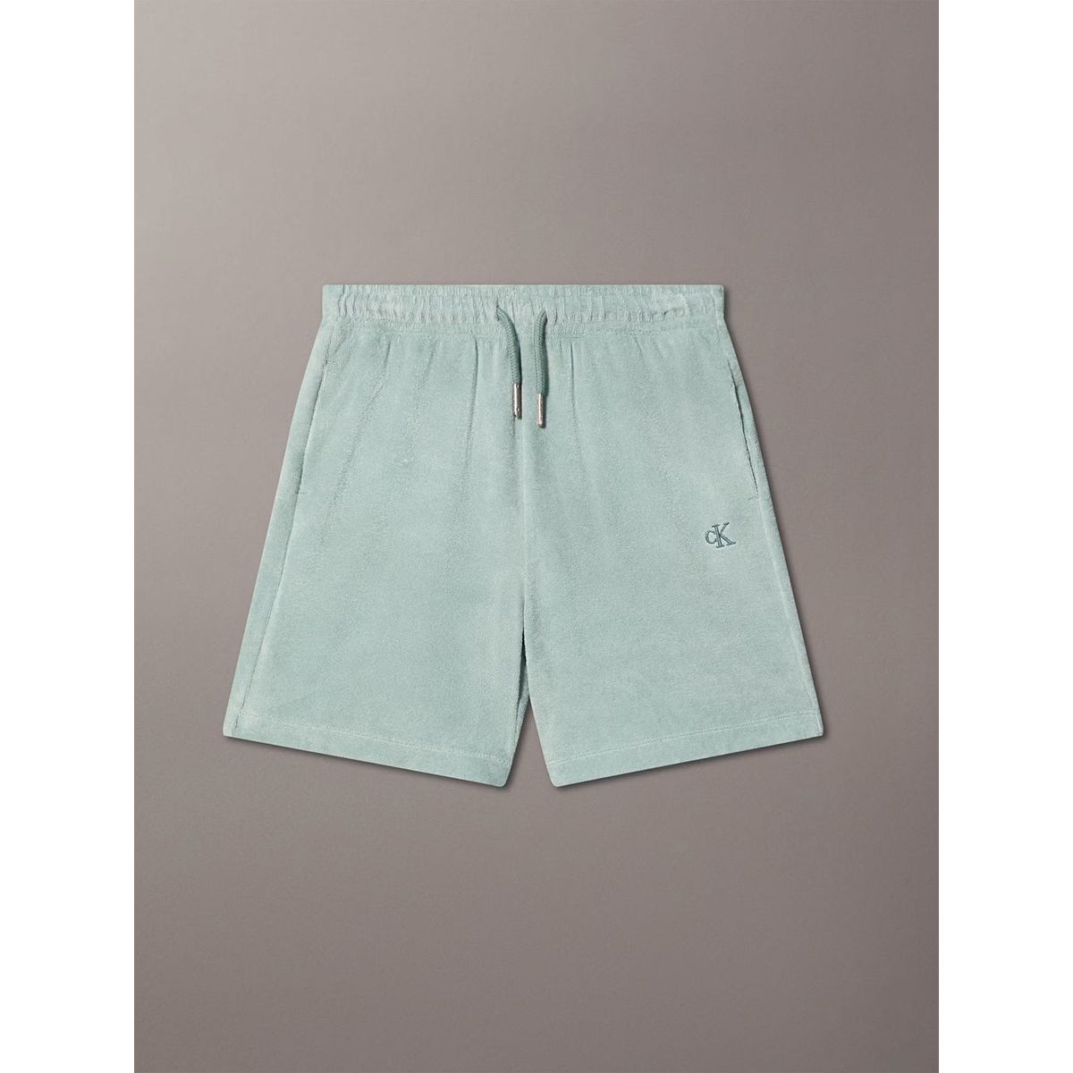 CALVIN KLEIN - Short Niño Towelling Texture Verde Calvin Klein