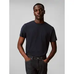 CALVIN KLEIN - Polera Solid Liquid Azul