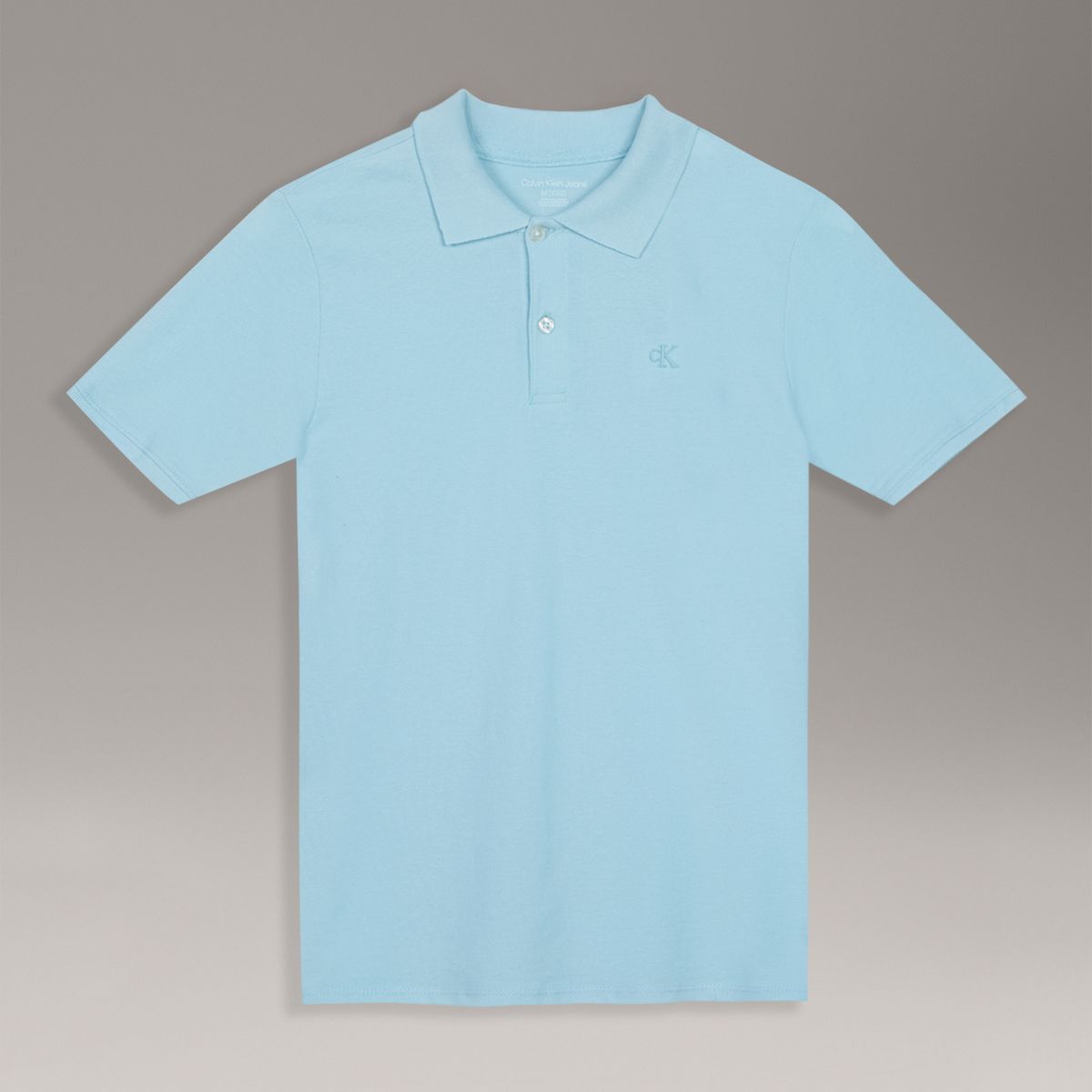 CALVIN KLEIN - Polo Niño CK Solid Celeste Calvin Klein