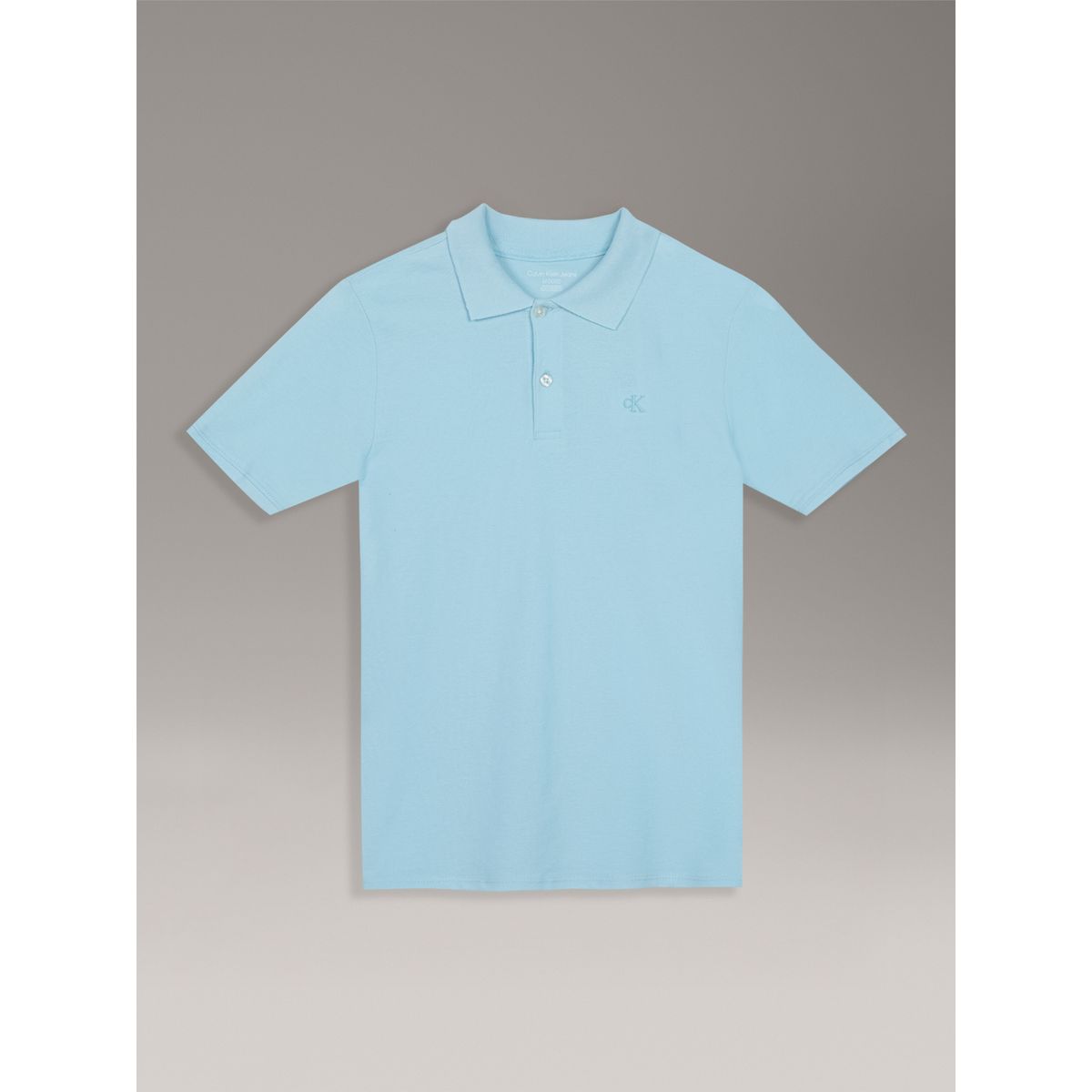 CALVIN KLEIN - Polo Niño CK Solid Celeste Calvin Klein
