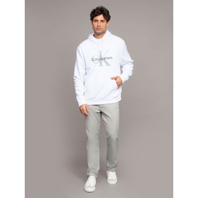 Imagen 2 del producto Polerón con Gorro Monograma Blanco