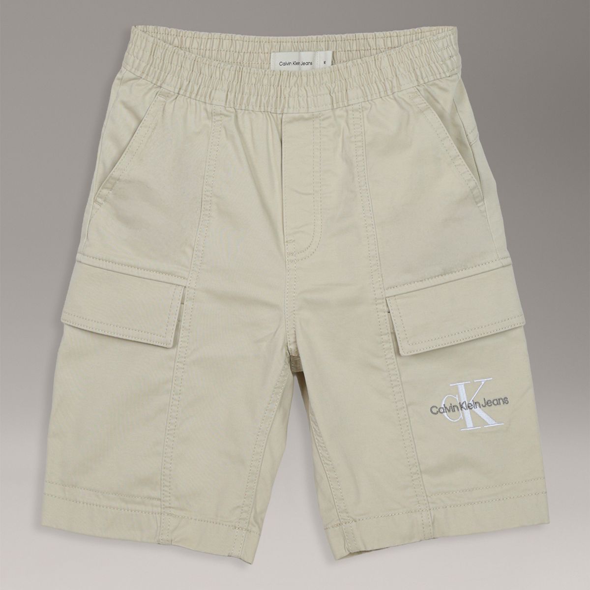 CALVIN KLEIN - Short Niño Cargo Essential Beige Calvin Klein