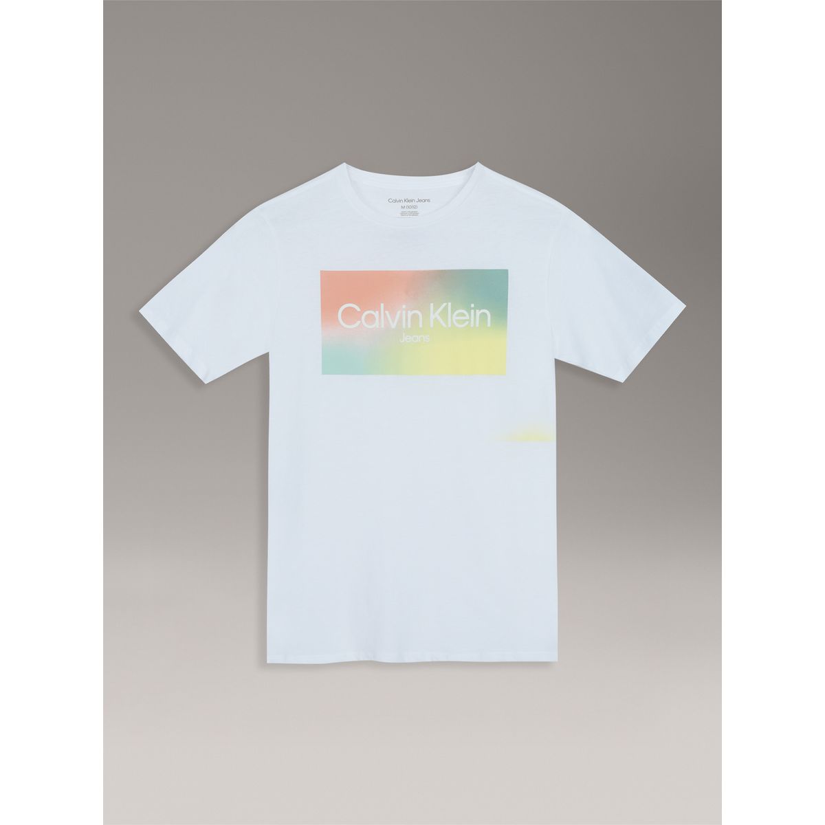 CALVIN KLEIN - Polera Niño Gradient Box Para Niño Blanco Calvin Klein