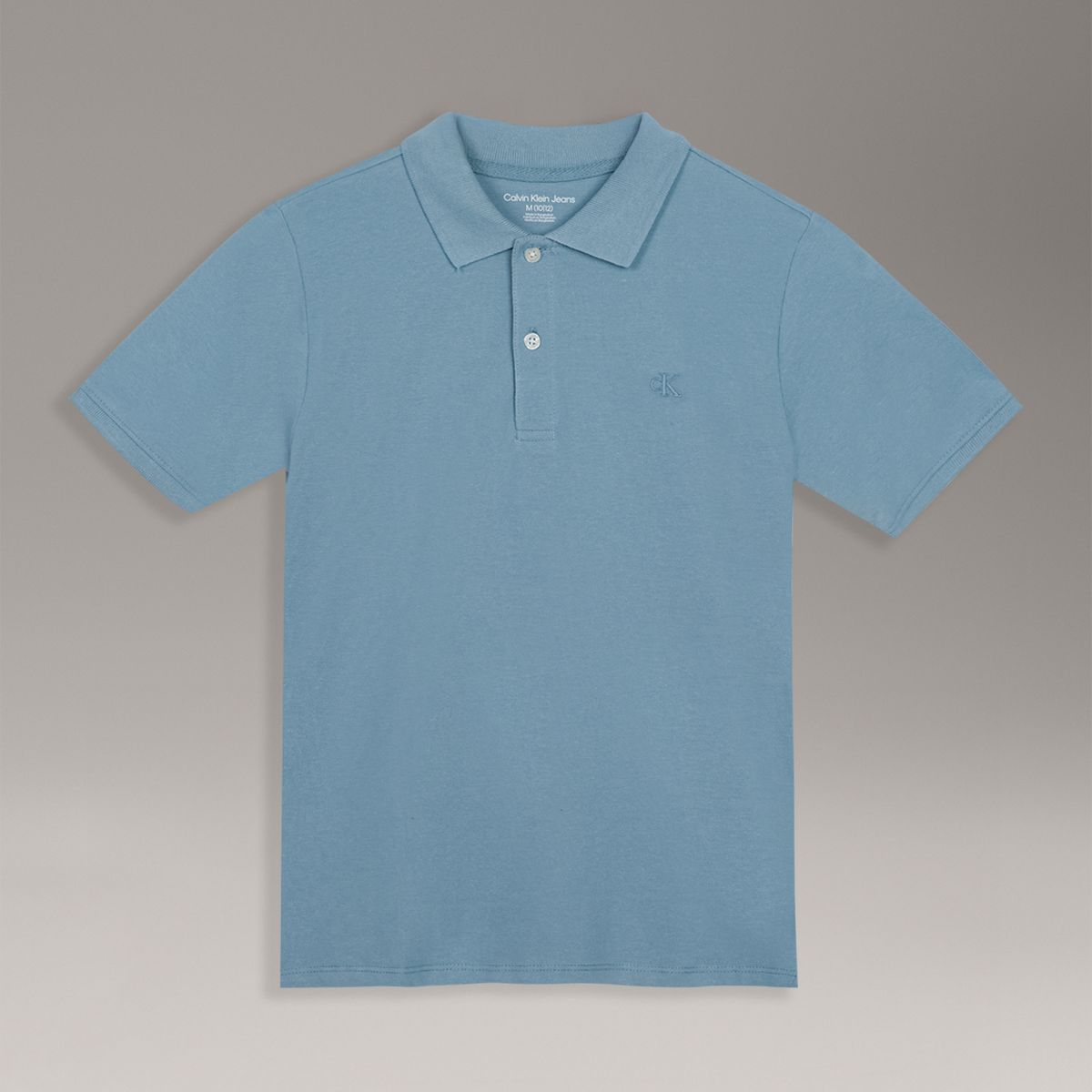 CALVIN KLEIN - Polo Niño CK Solid Celeste Calvin Klein