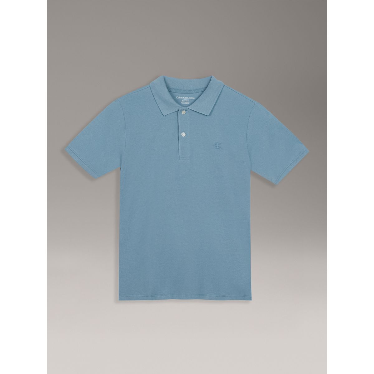 CALVIN KLEIN - Polo Niño CK Solid Celeste Calvin Klein