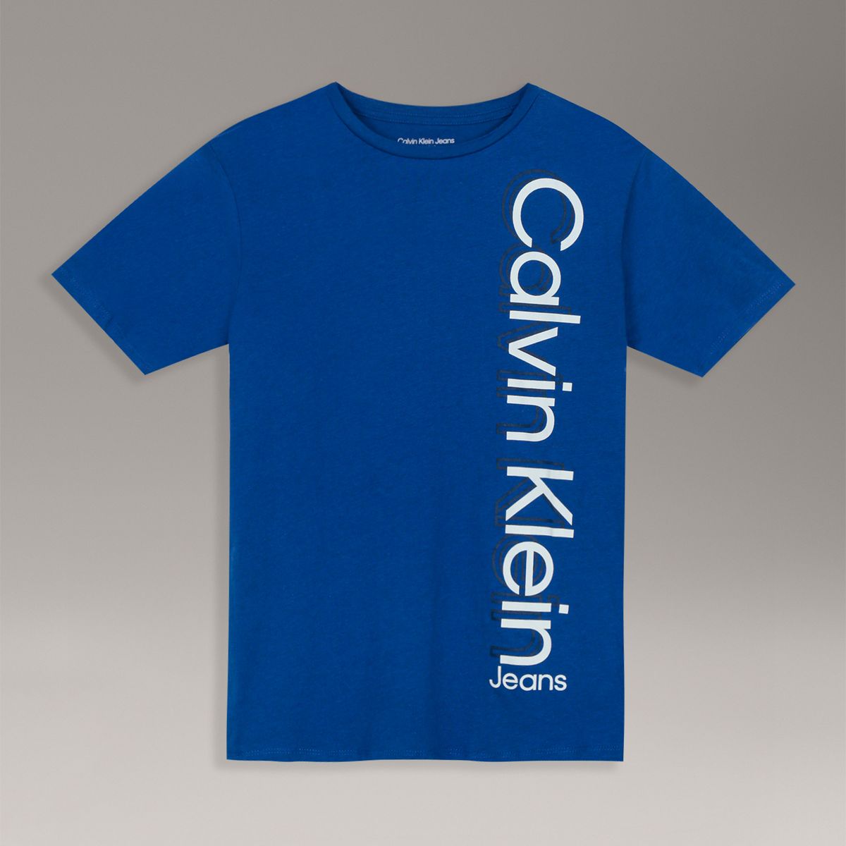 CALVIN KLEIN - Polera Niño Vertically Azul Calvin Klein