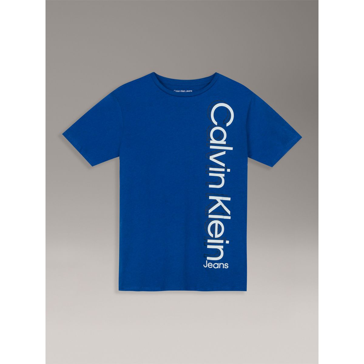 CALVIN KLEIN - Polera Niño Vertically Azul Calvin Klein