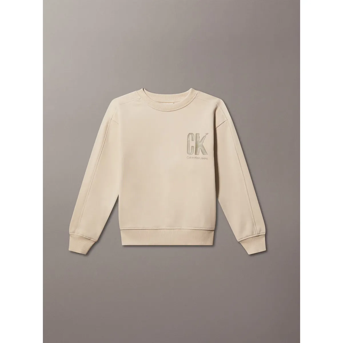 CALVIN KLEIN - Polerón Niño Summer Backprint Beige Calvin Klein