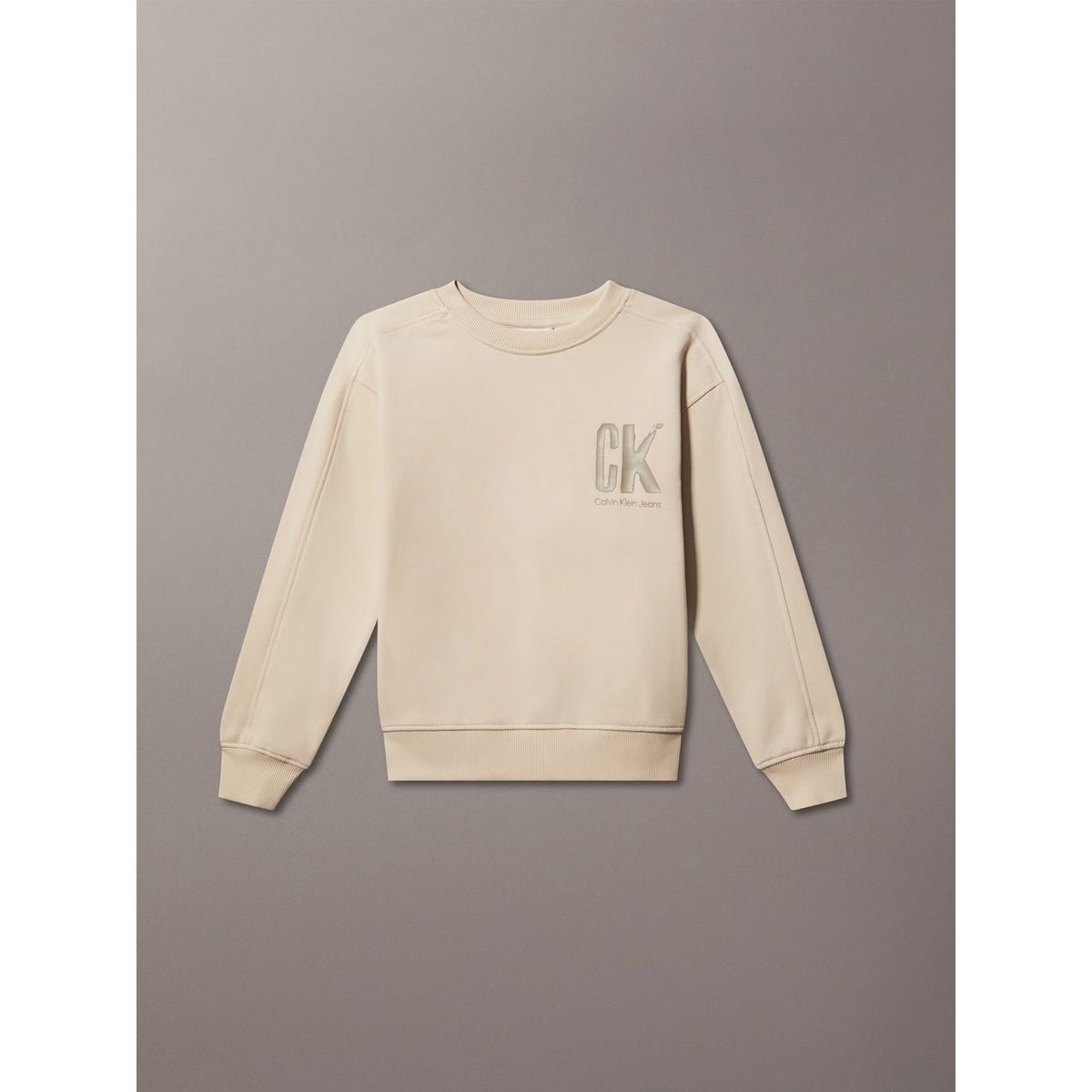 CALVIN KLEIN - Polerón Niño Summer Backprint Beige Calvin Klein