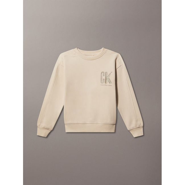 CALVIN KLEIN - Polerón Niño Summer Backprint Beige Calvin Klein