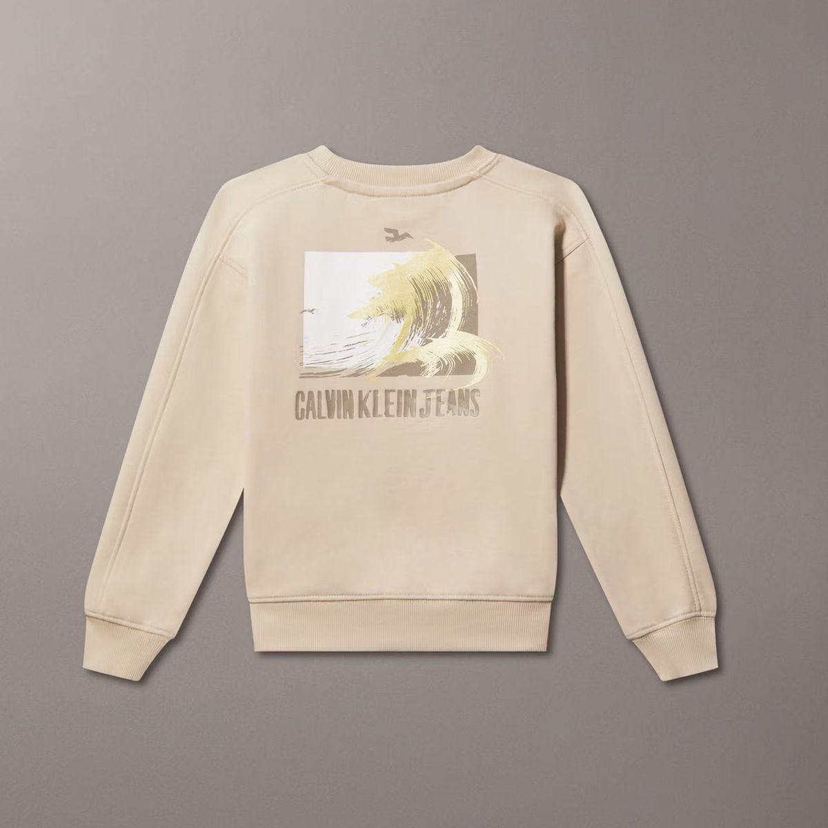 CALVIN KLEIN - Polerón Niño Summer Backprint Beige Calvin Klein