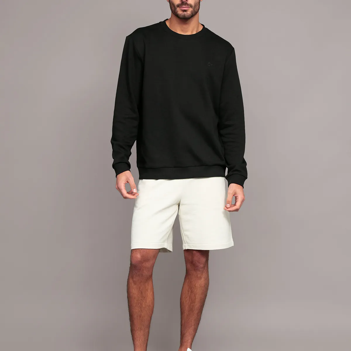 CALVIN KLEIN - Polerón Hallmark Negro Calvin Klein