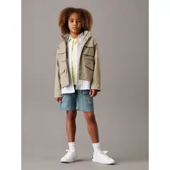 CALVIN KLEIN - Short Niño Cargo Essential Verde