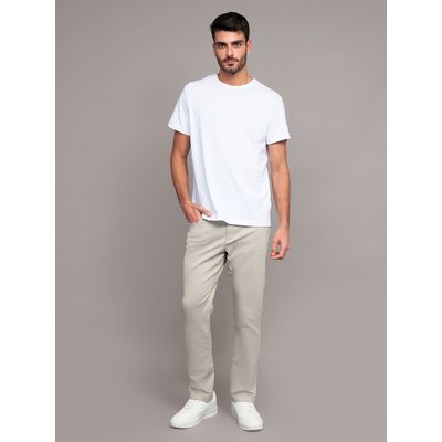 Imagen 2 del producto Pantalón Slim Brushed Twill Beige