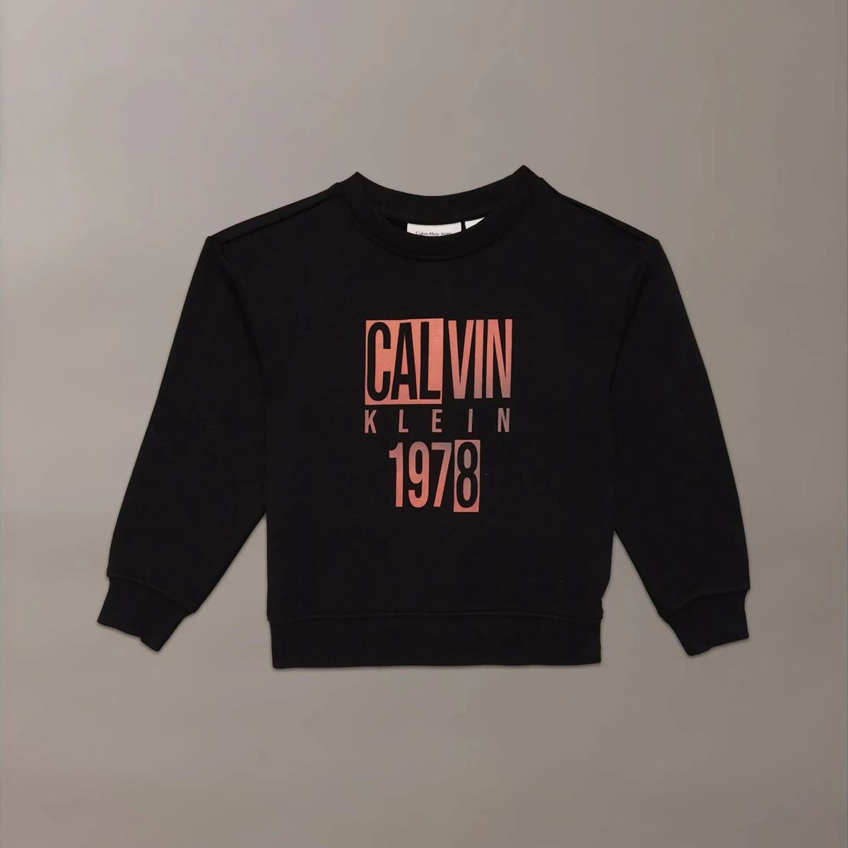 CALVIN KLEIN - Polerón Niño Gradient Graphic Negro Calvin Klein