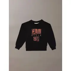 CALVIN KLEIN - Polerón Niño Gradient Graphic Negro