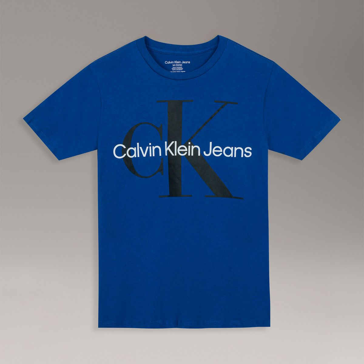 CALVIN KLEIN - Polera Niño Con Monograma Para Niño Azul Calvin Klein
