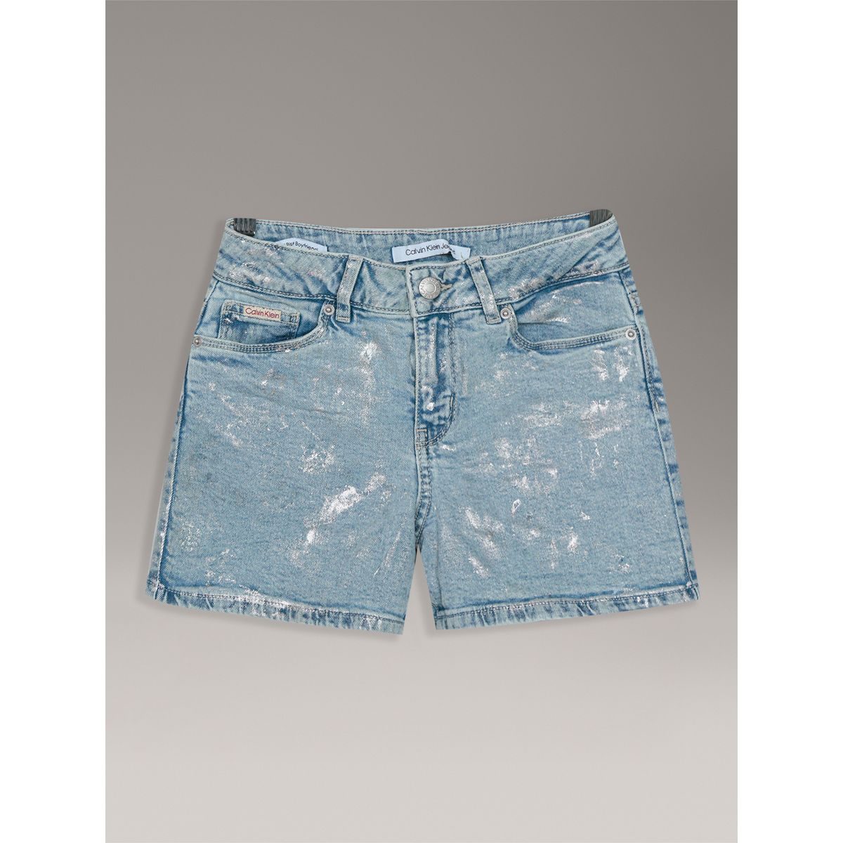 CALVIN KLEIN - Short Niña Foil Printed Celeste Calvin Klein