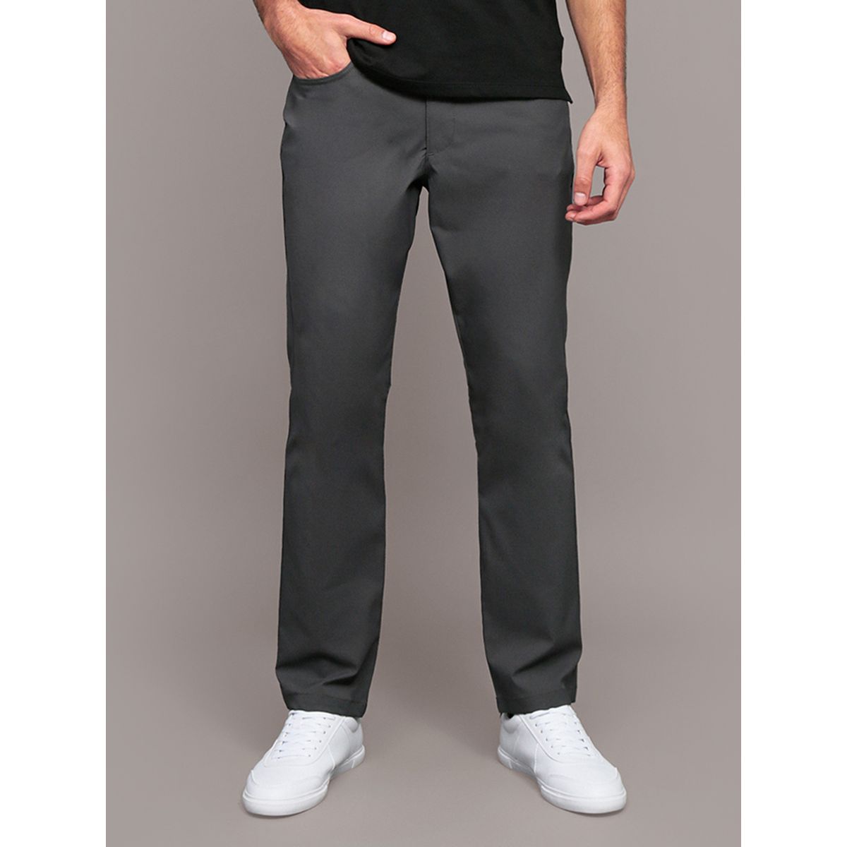 CALVIN KLEIN - Pantalón Stretch Tech Slim Gris Calvin Klein