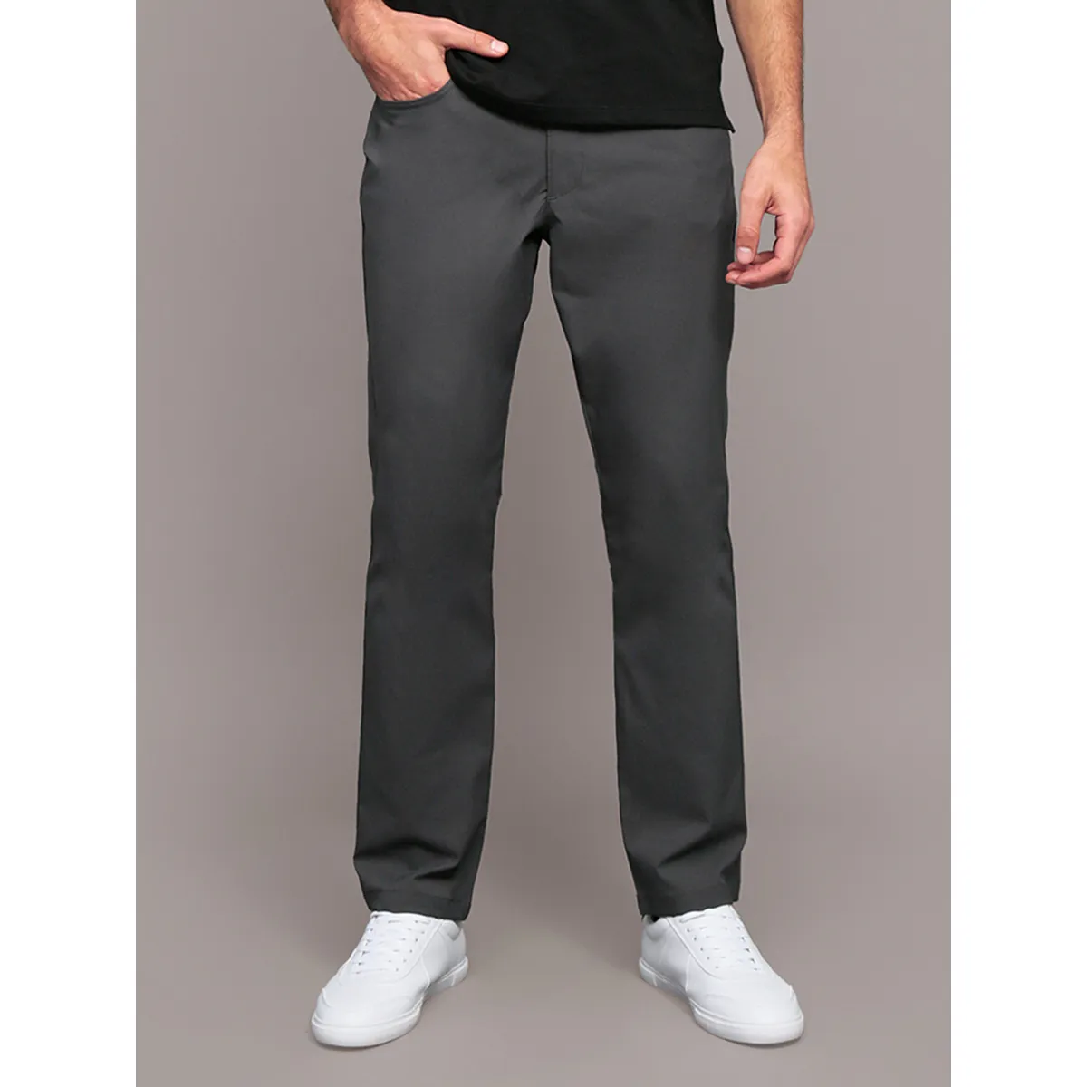 CALVIN KLEIN - Pantalón Stretch Tech Slim Gris Calvin Klein