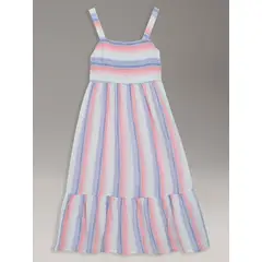 CALVIN KLEIN - Vestido Niña Printed Stripe Multicolor