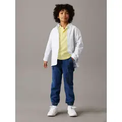 CALVIN KLEIN - Jeans Niño Estilo Cargo Azul
