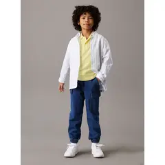 CALVIN KLEIN - Jeans Niño Estilo Cargo Azul