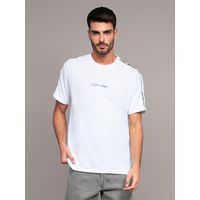 Polera Logo Piping Blanco