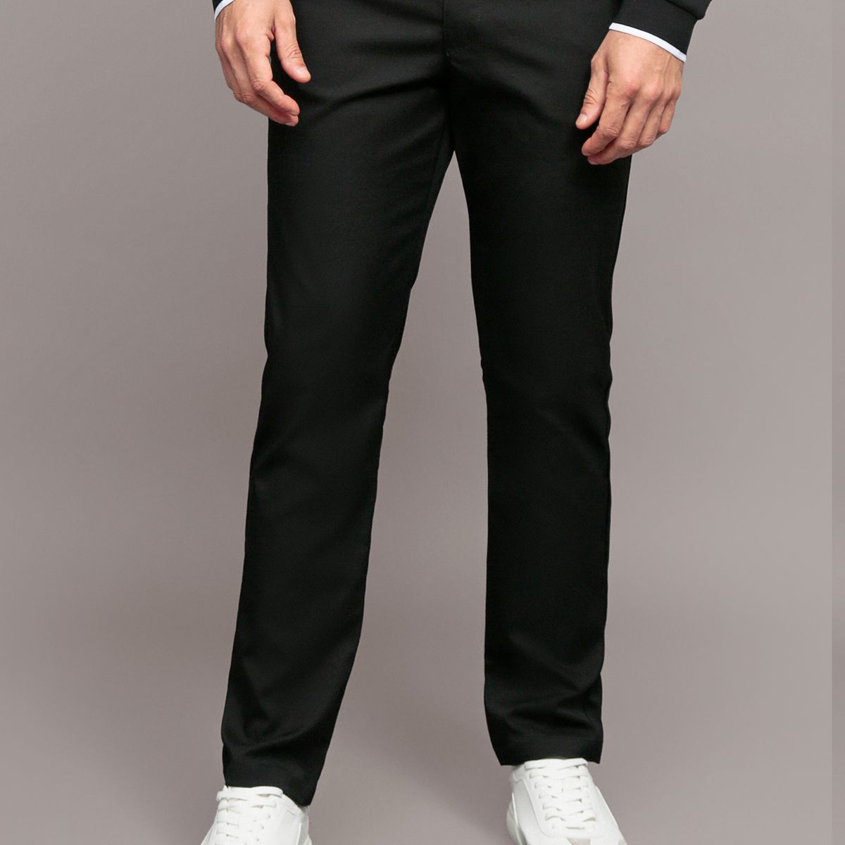 CALVIN KLEIN - Pantalón Stretch Tech Slim Negro Calvin Klein