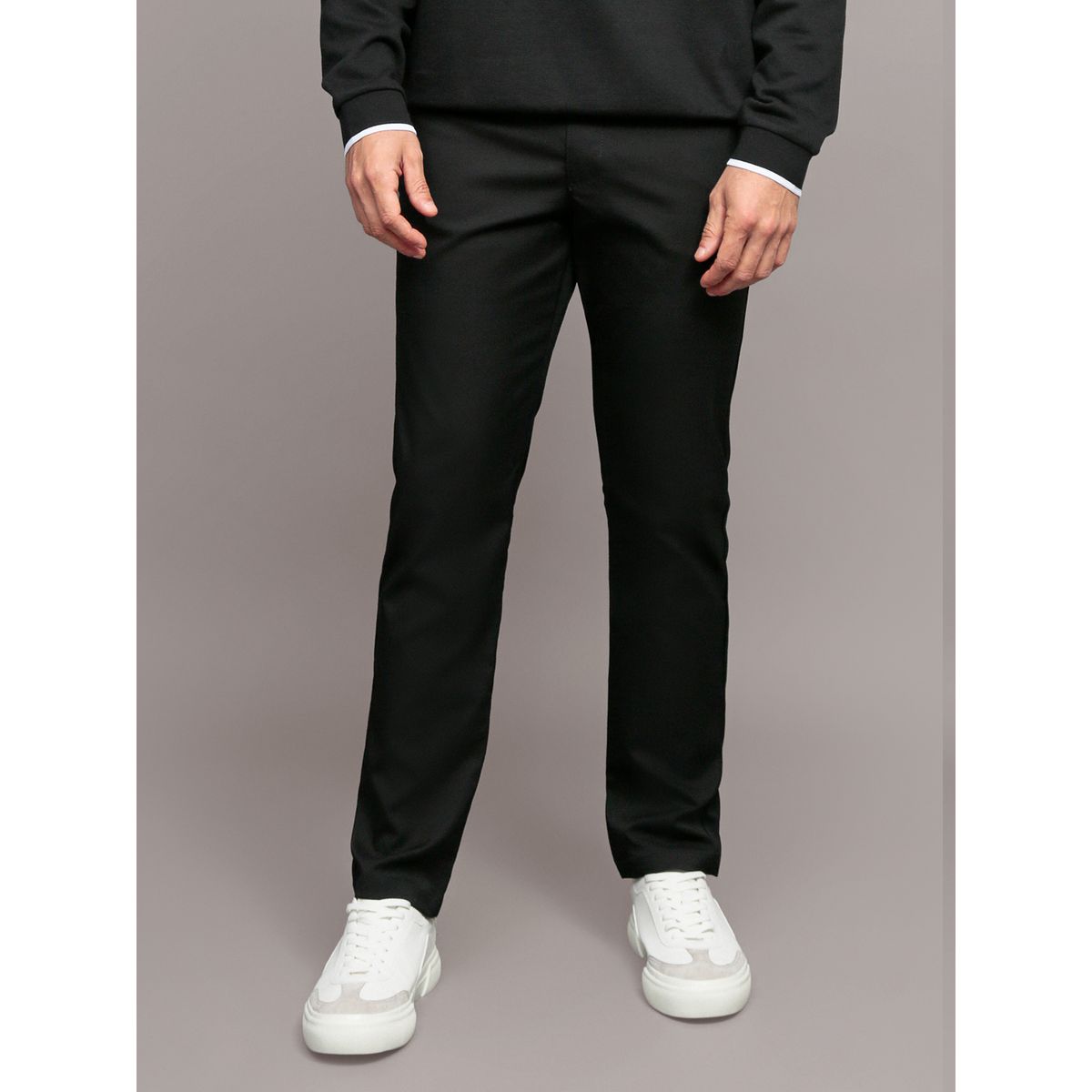 CALVIN KLEIN - Pantalón Stretch Tech Slim Negro Calvin Klein