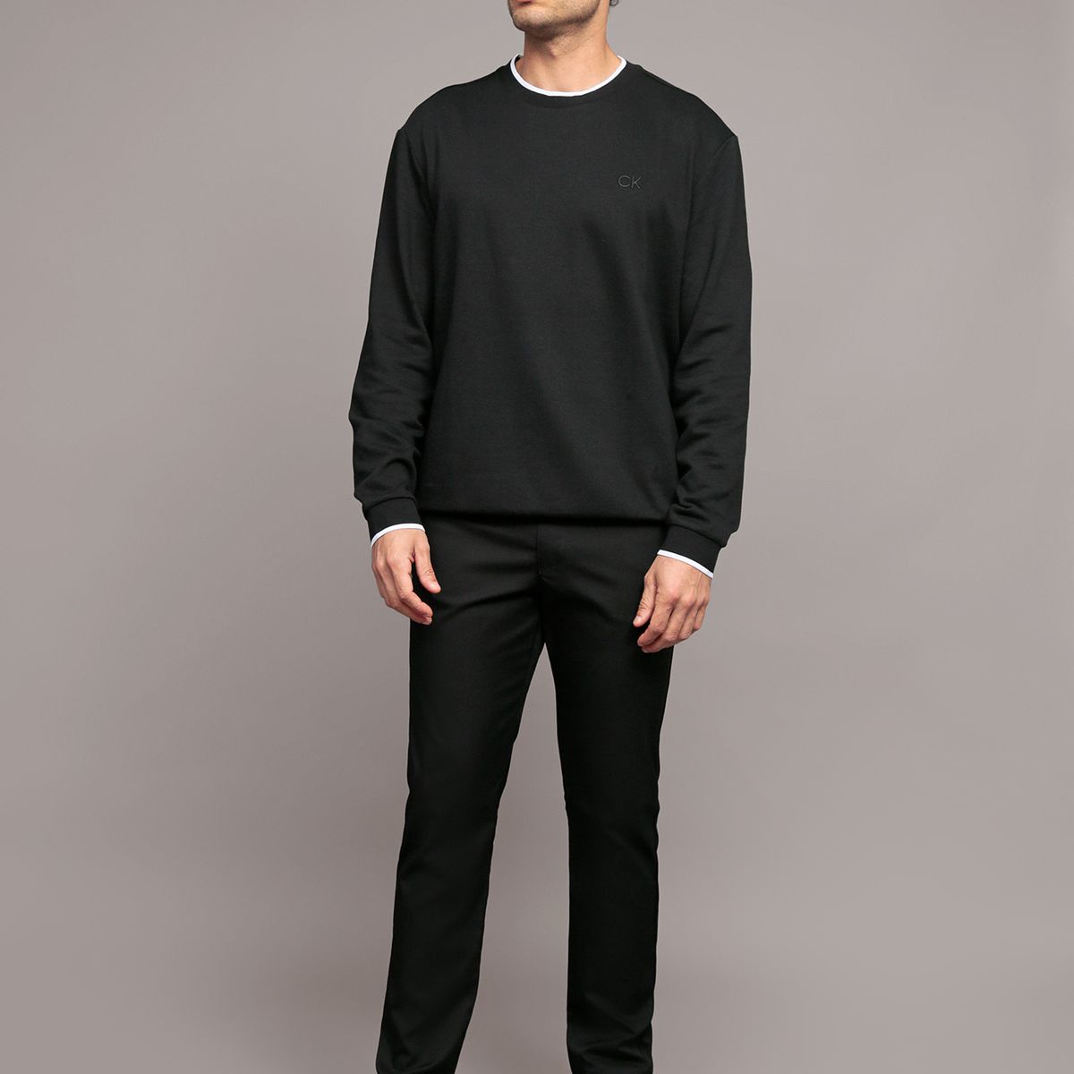 CALVIN KLEIN - Pantalón Stretch Tech Slim Negro Calvin Klein