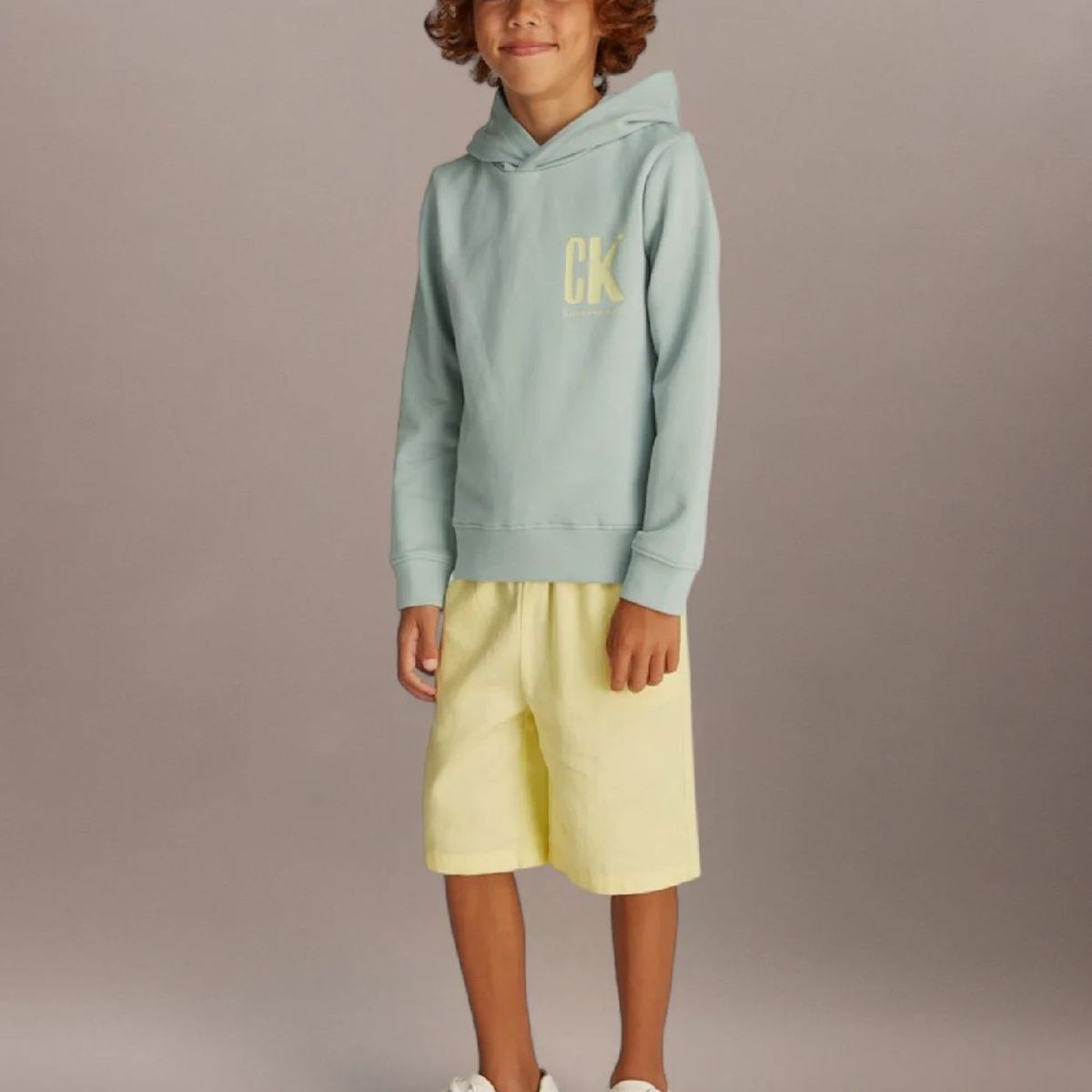 CALVIN KLEIN - Polerón Niño Chest Ck Graphic Verde Calvin Klein