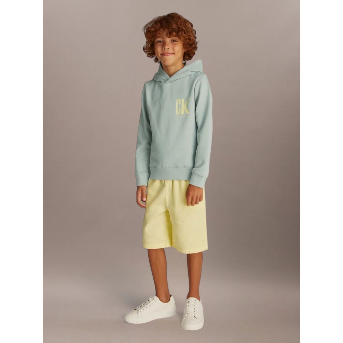 CALVIN KLEIN - Polerón Niño Chest Ck Graphic Verde Calvin Klein