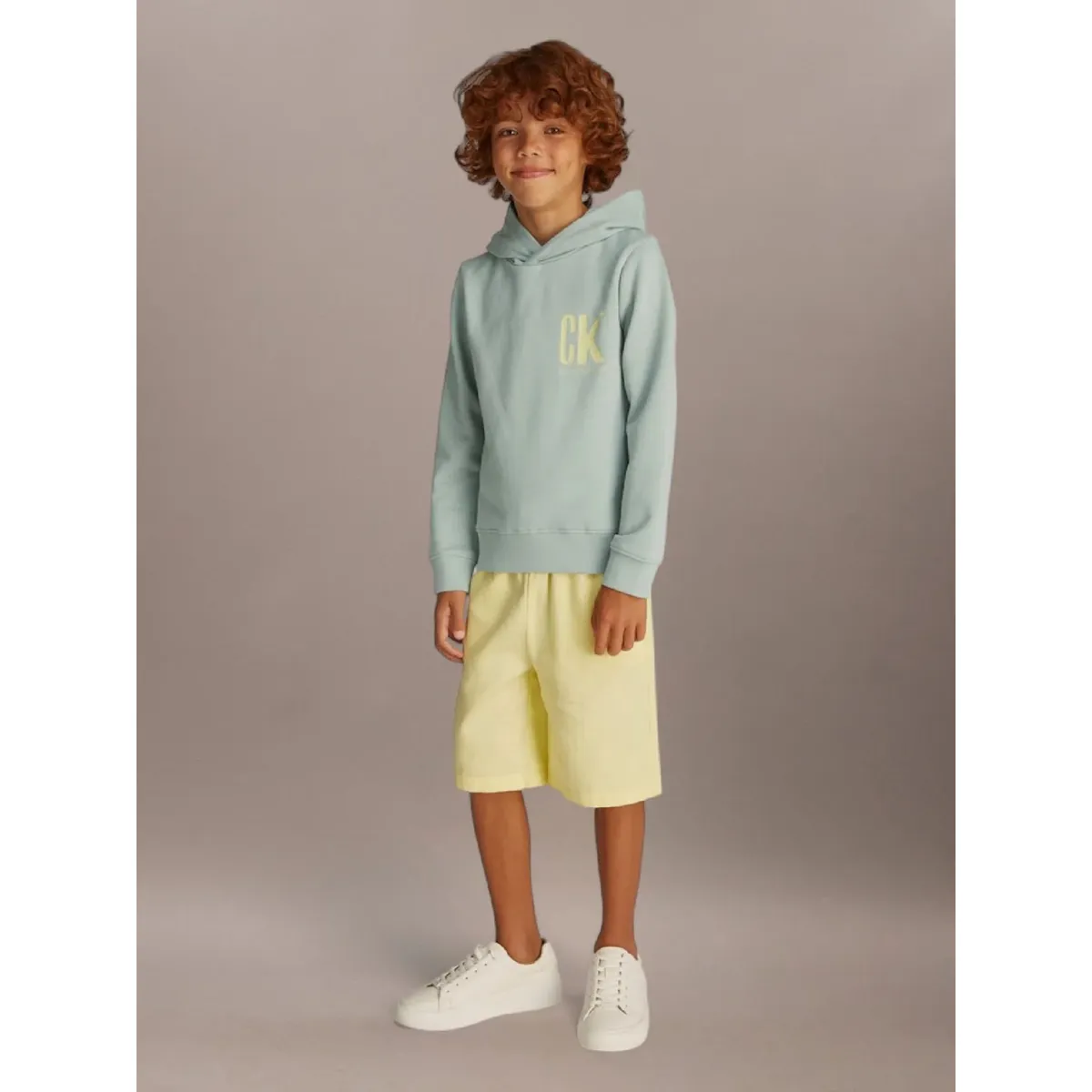CALVIN KLEIN - Polerón Niño Chest Ck Graphic Verde Calvin Klein