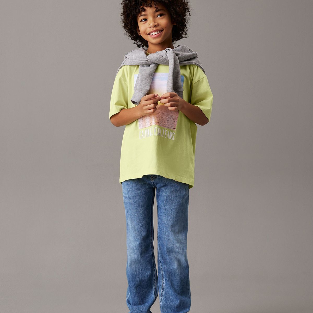 CALVIN KLEIN - Jeans Niño Soft Blue Regular Straight Azul Calvin Klein