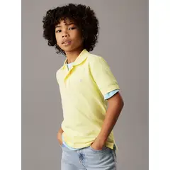 CALVIN KLEIN - Polo Niño Essential Amarillo