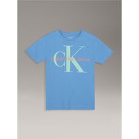 Polera Niño Classic Con Monograma Para Niño Celeste