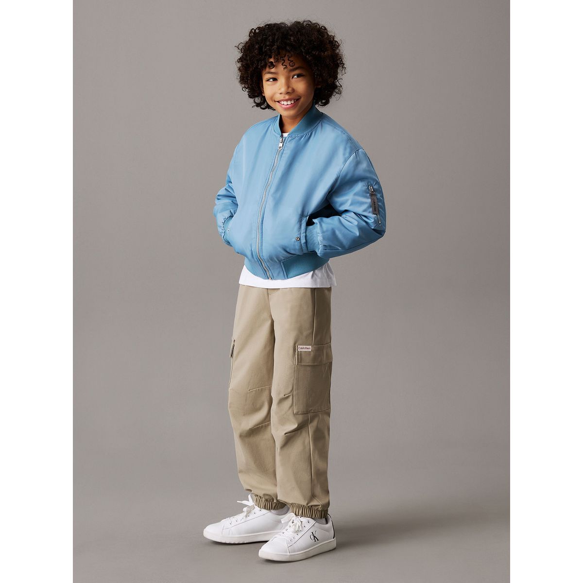 CALVIN KLEIN - Pantalón Cargo Oversized Parachute Niño Verde Calvin Klein